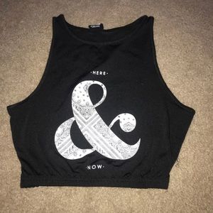 Black crop top